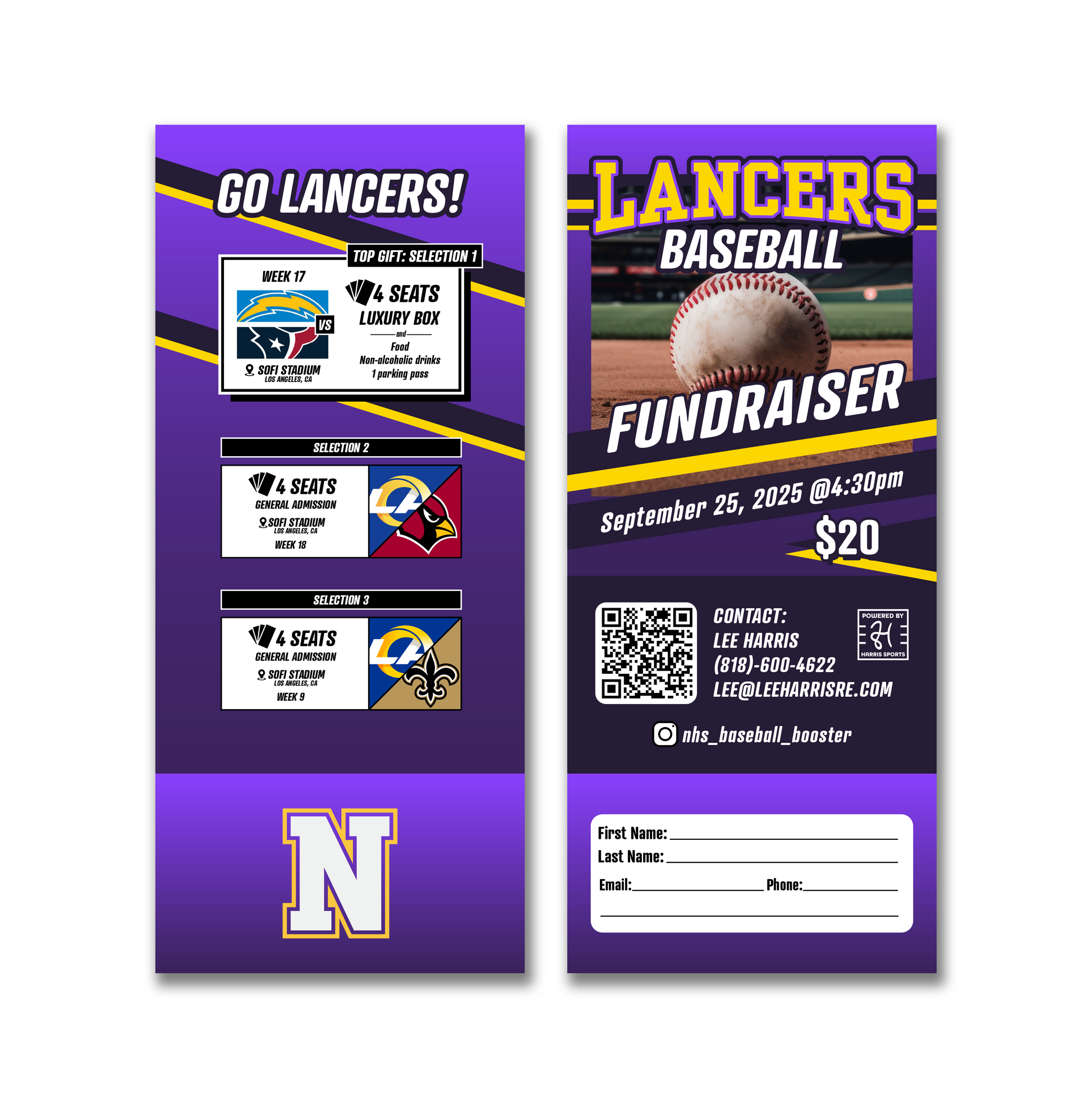 Lancers Baseball Donation