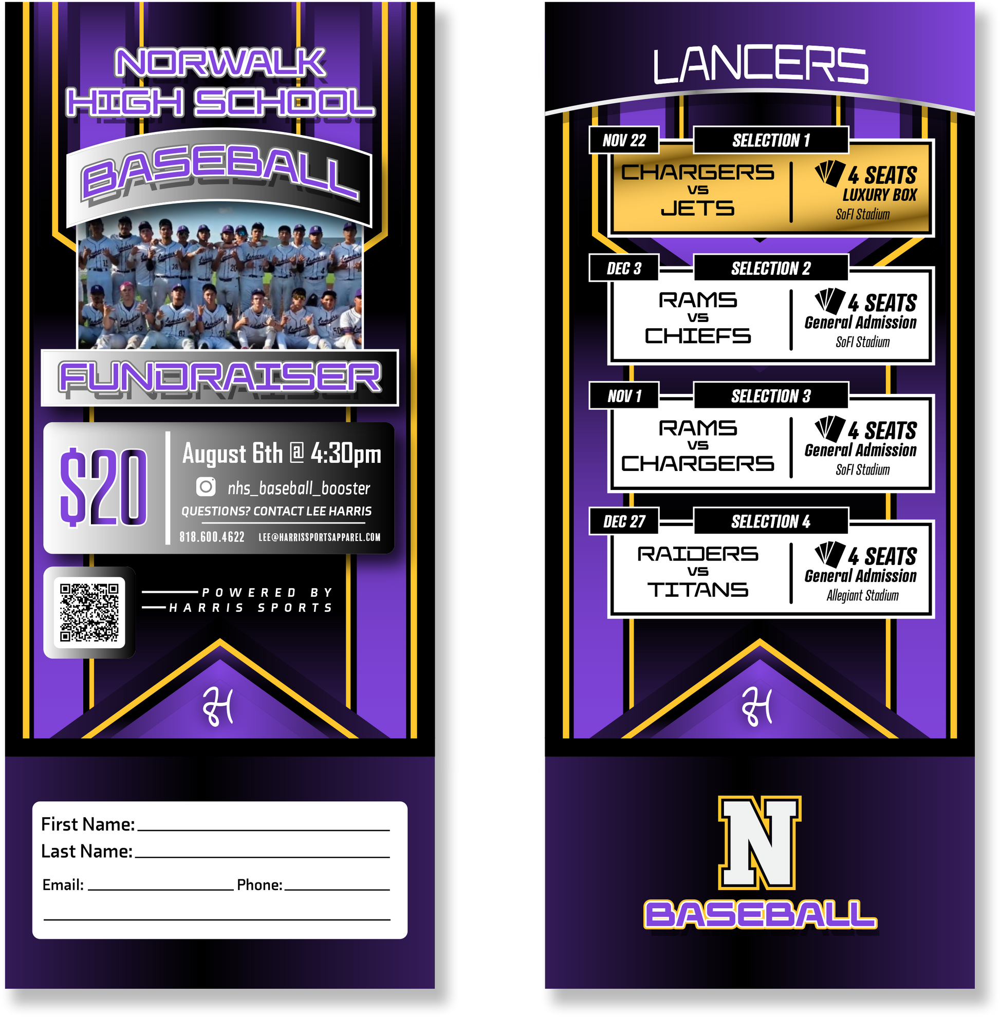 Lancers Baseball Donation