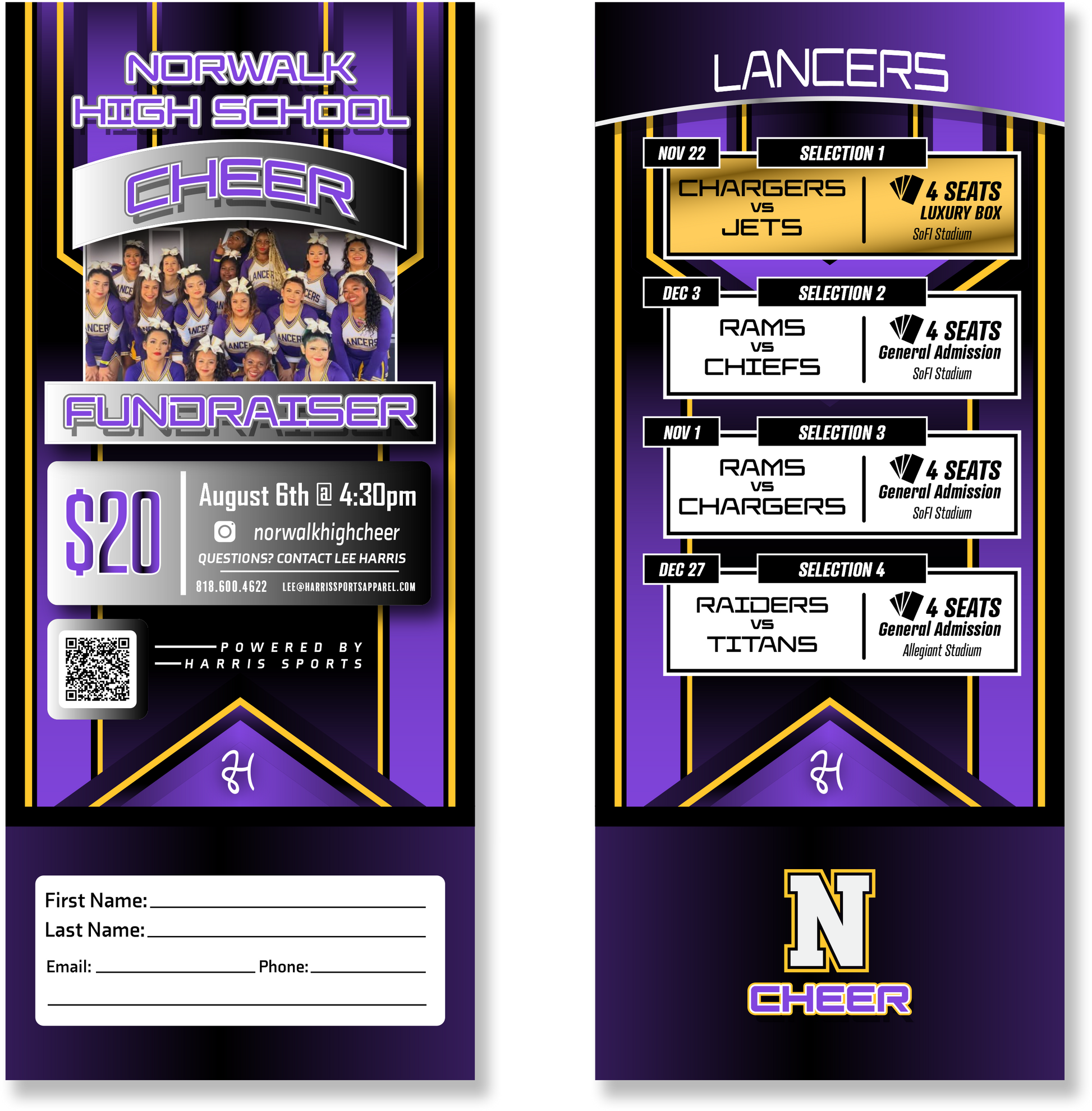 Lancers Cheer Donation