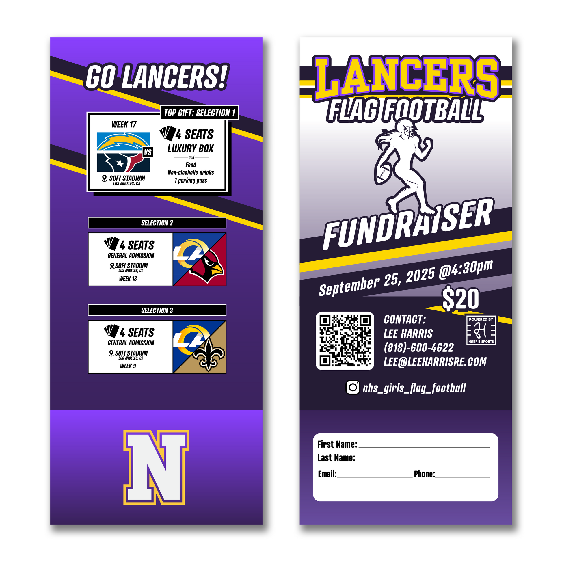 Lancers Flag Football Donation