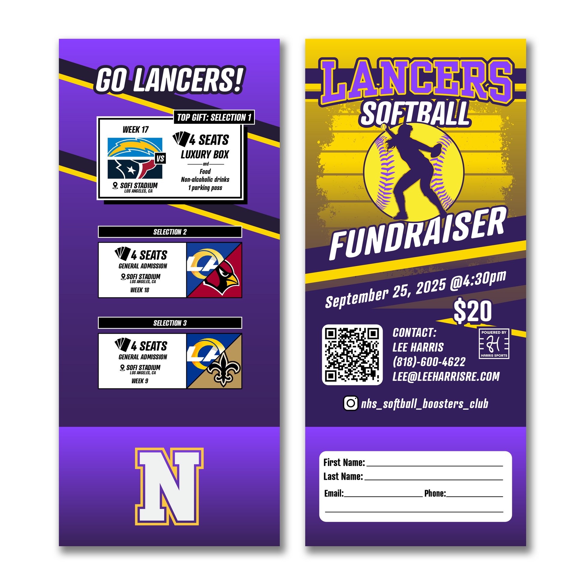 Lancers Softball Donation