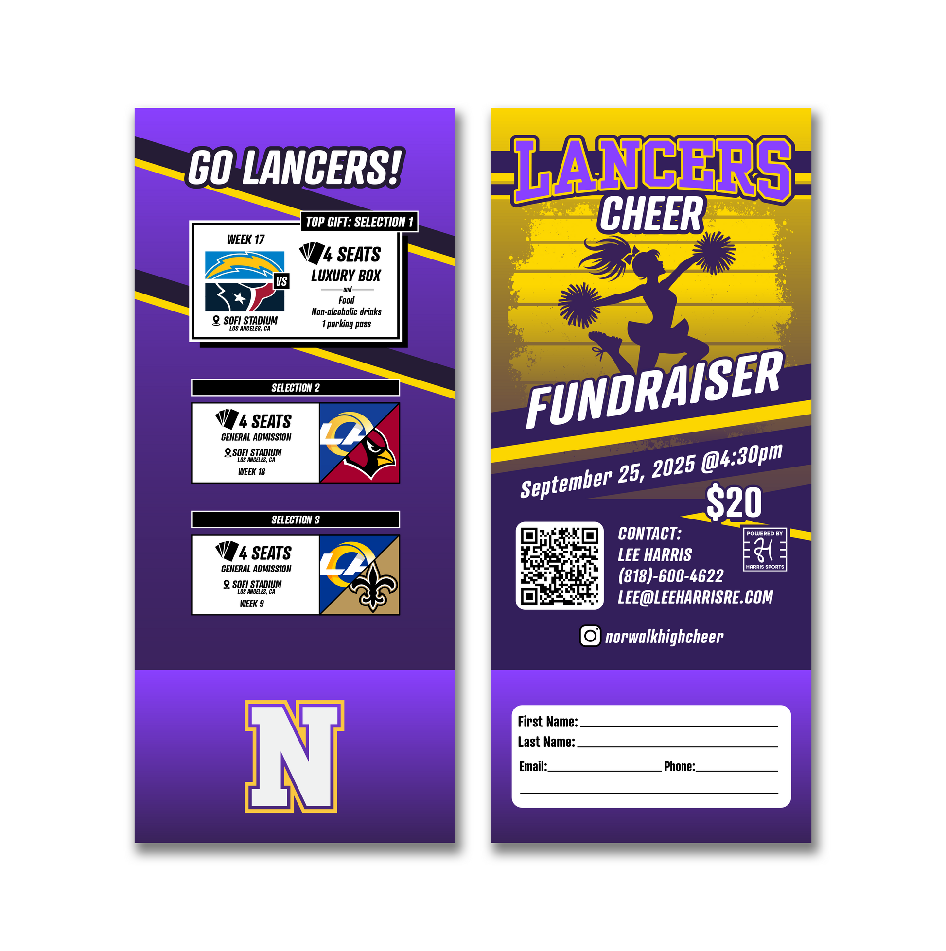 Lancers Cheer Donation