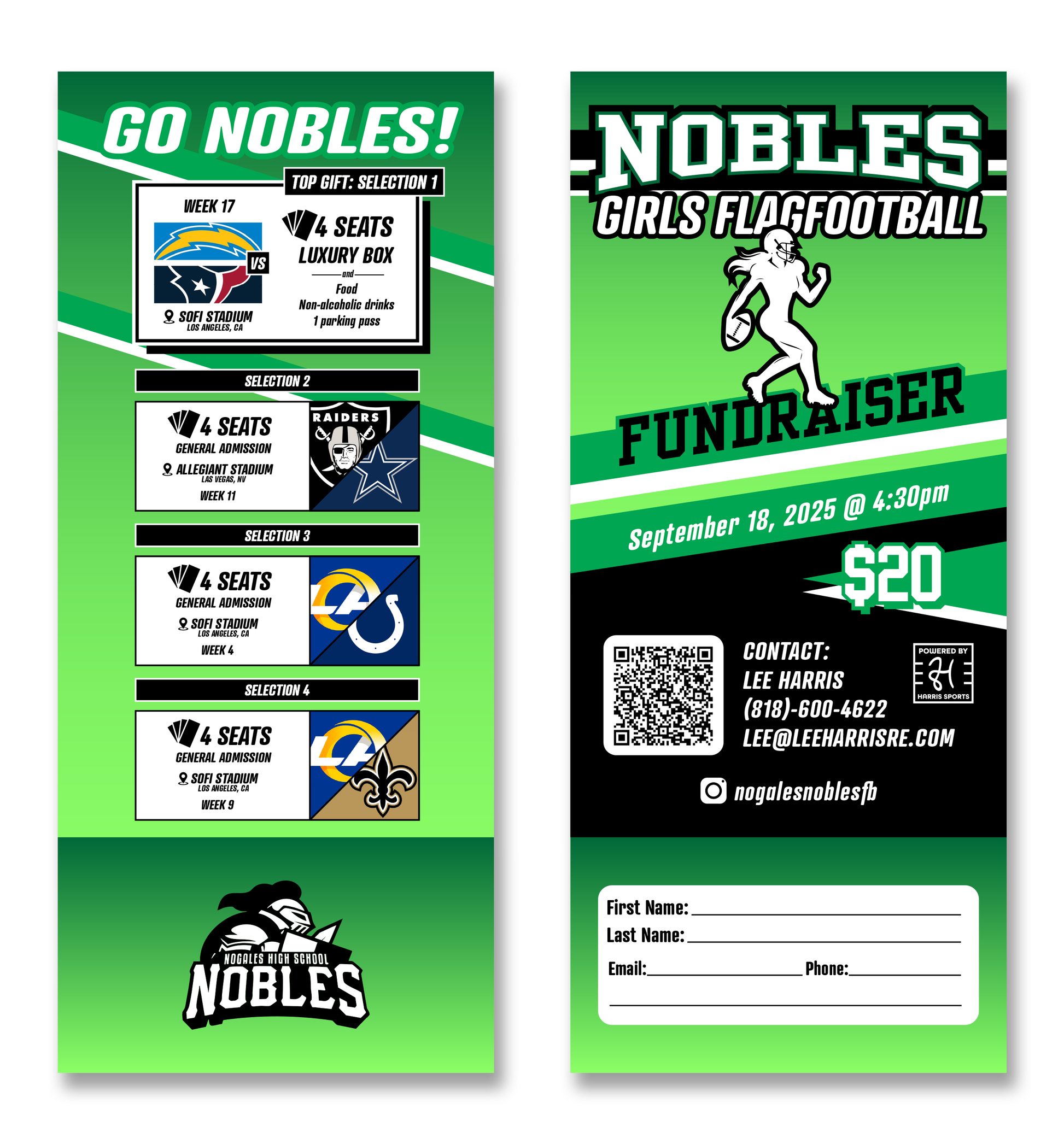Nobles Girls Flag Football Donation