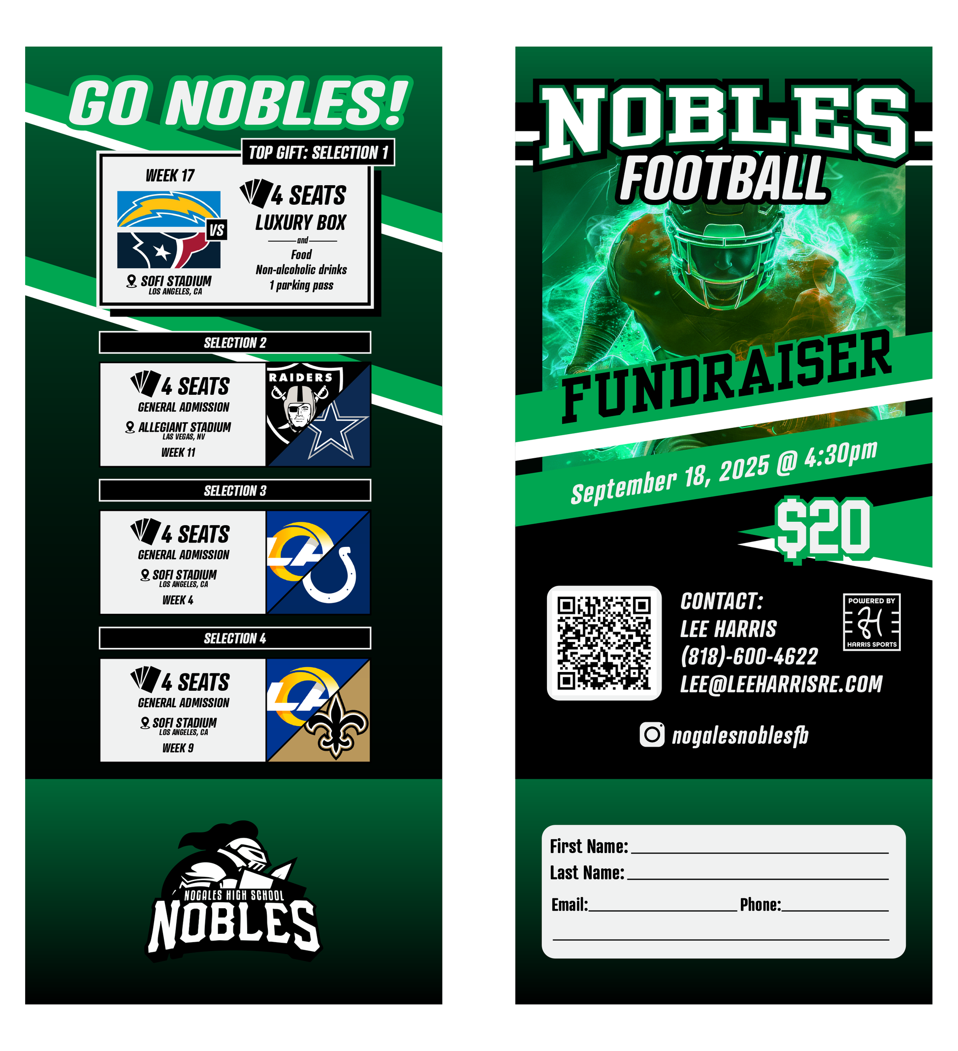 Nobles Football Donation