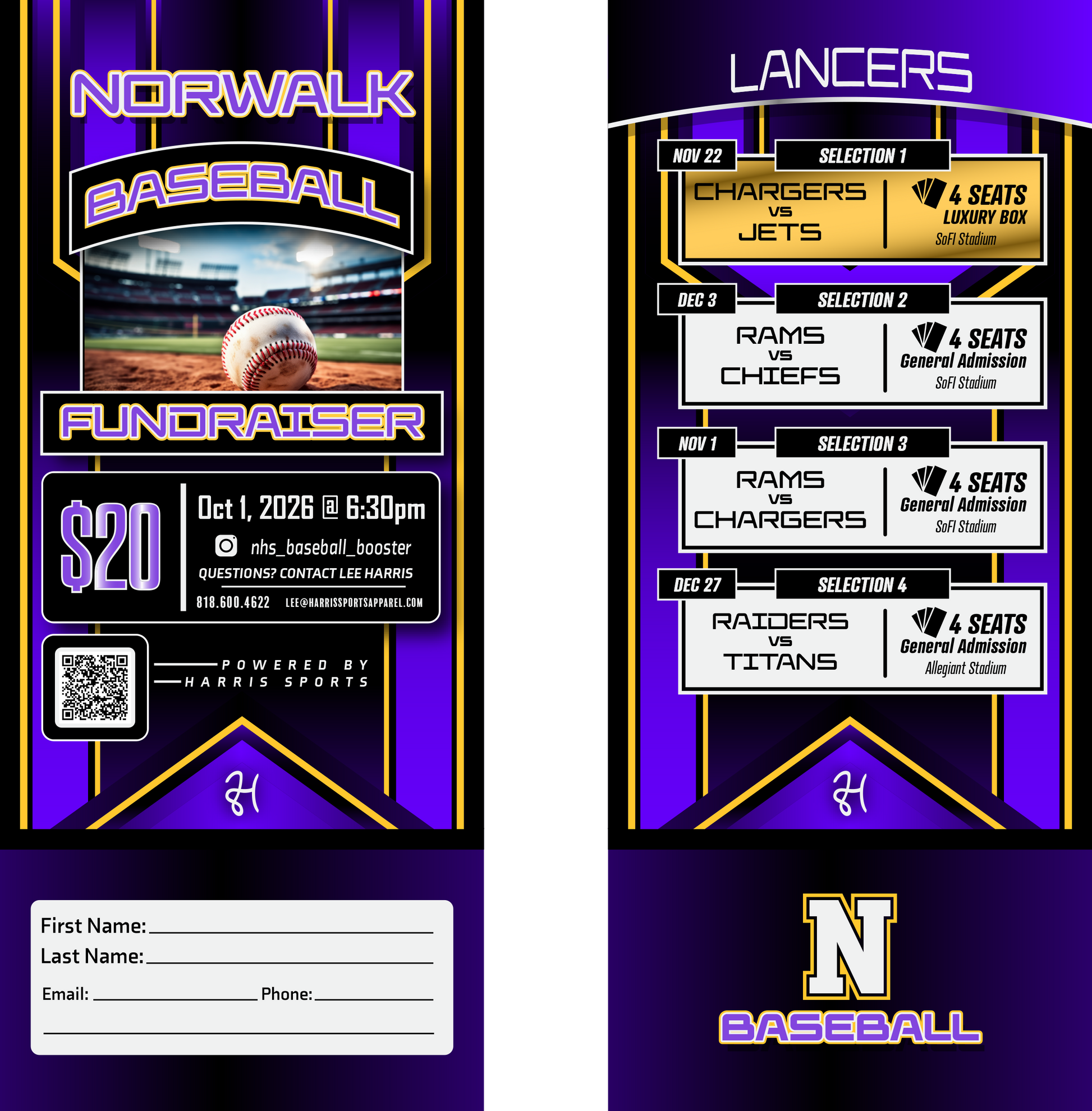 Lancers Baseball Donation