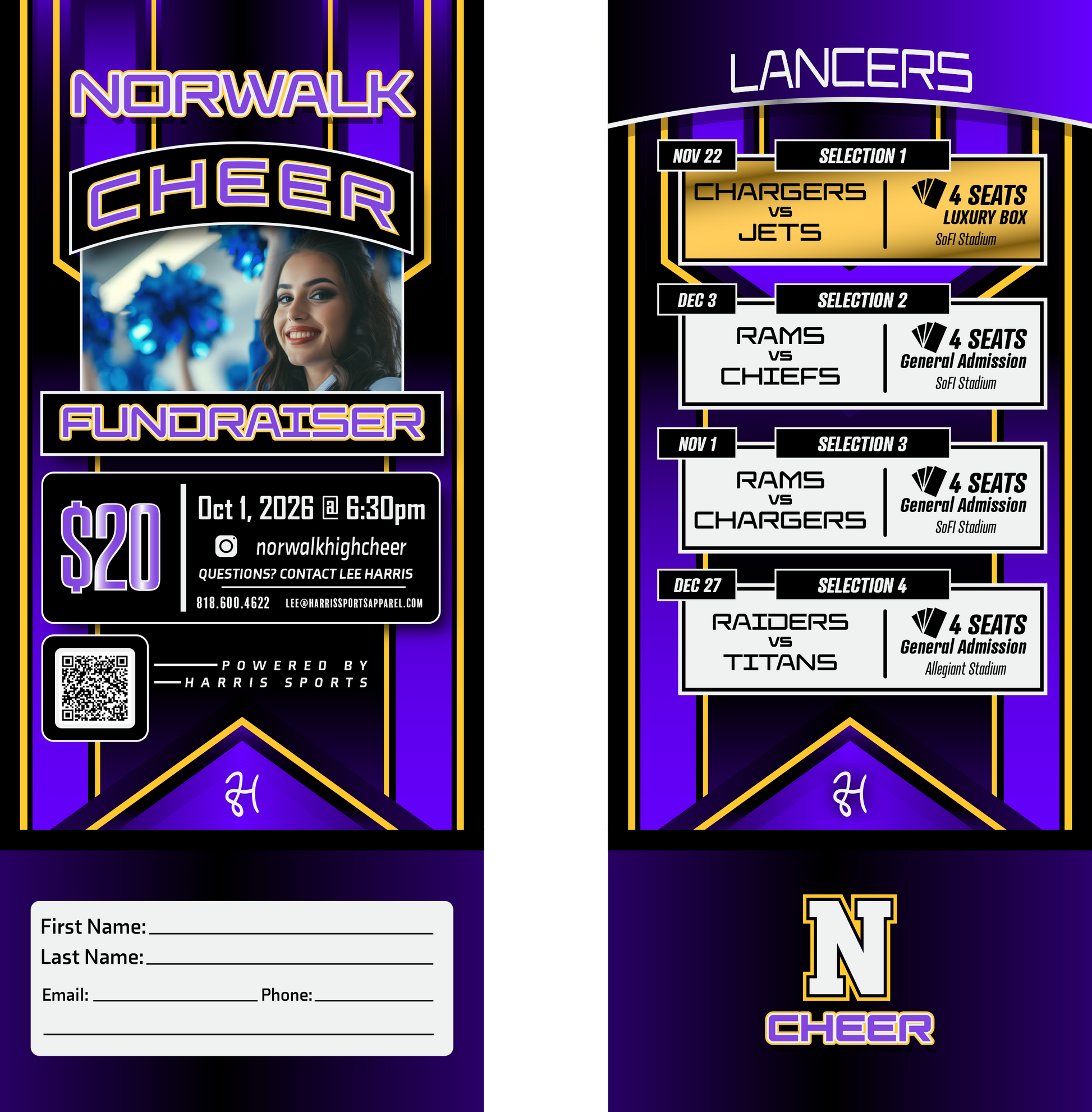 Lancers Cheer Donation