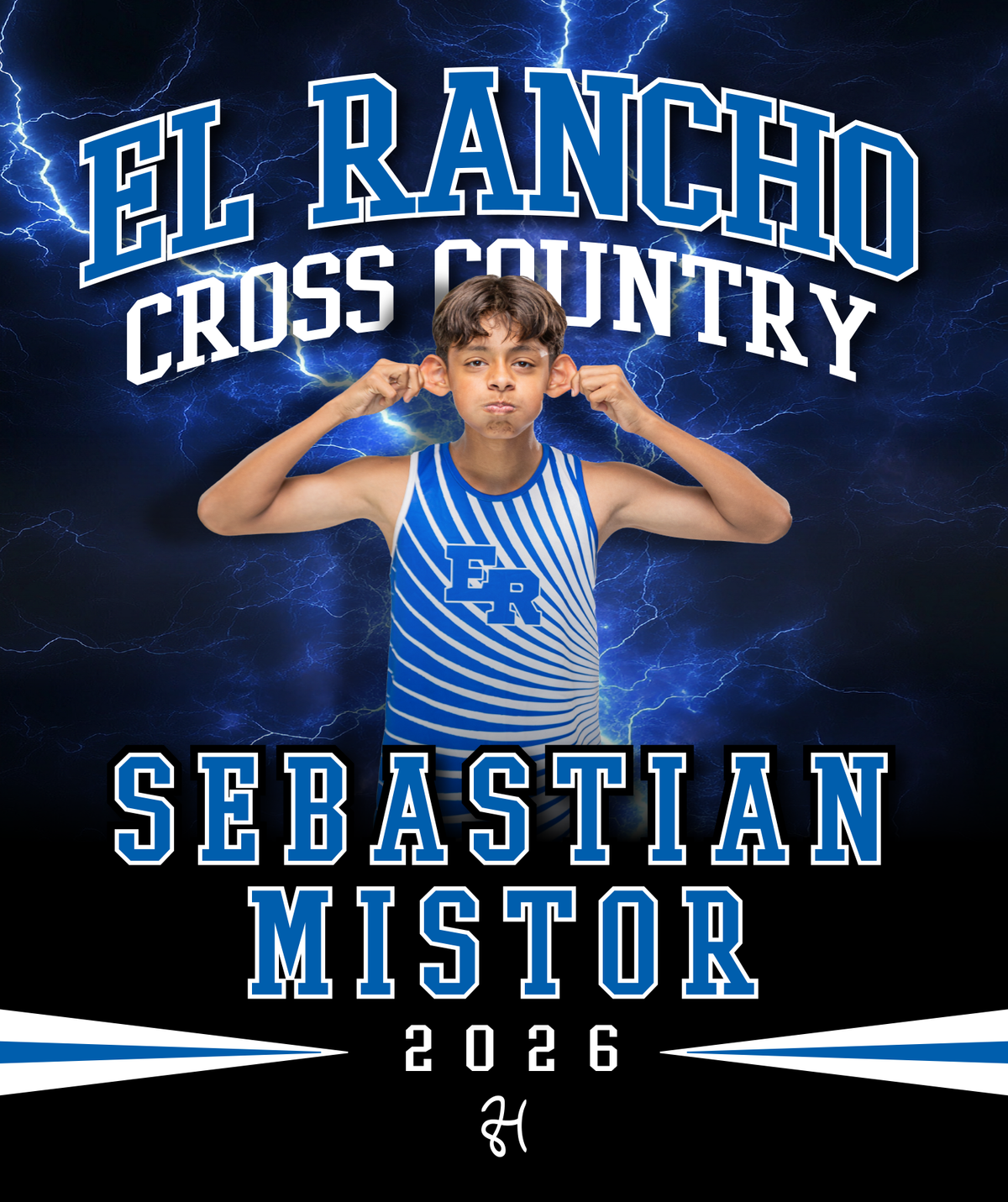ER Cross Country Personalized Blanket