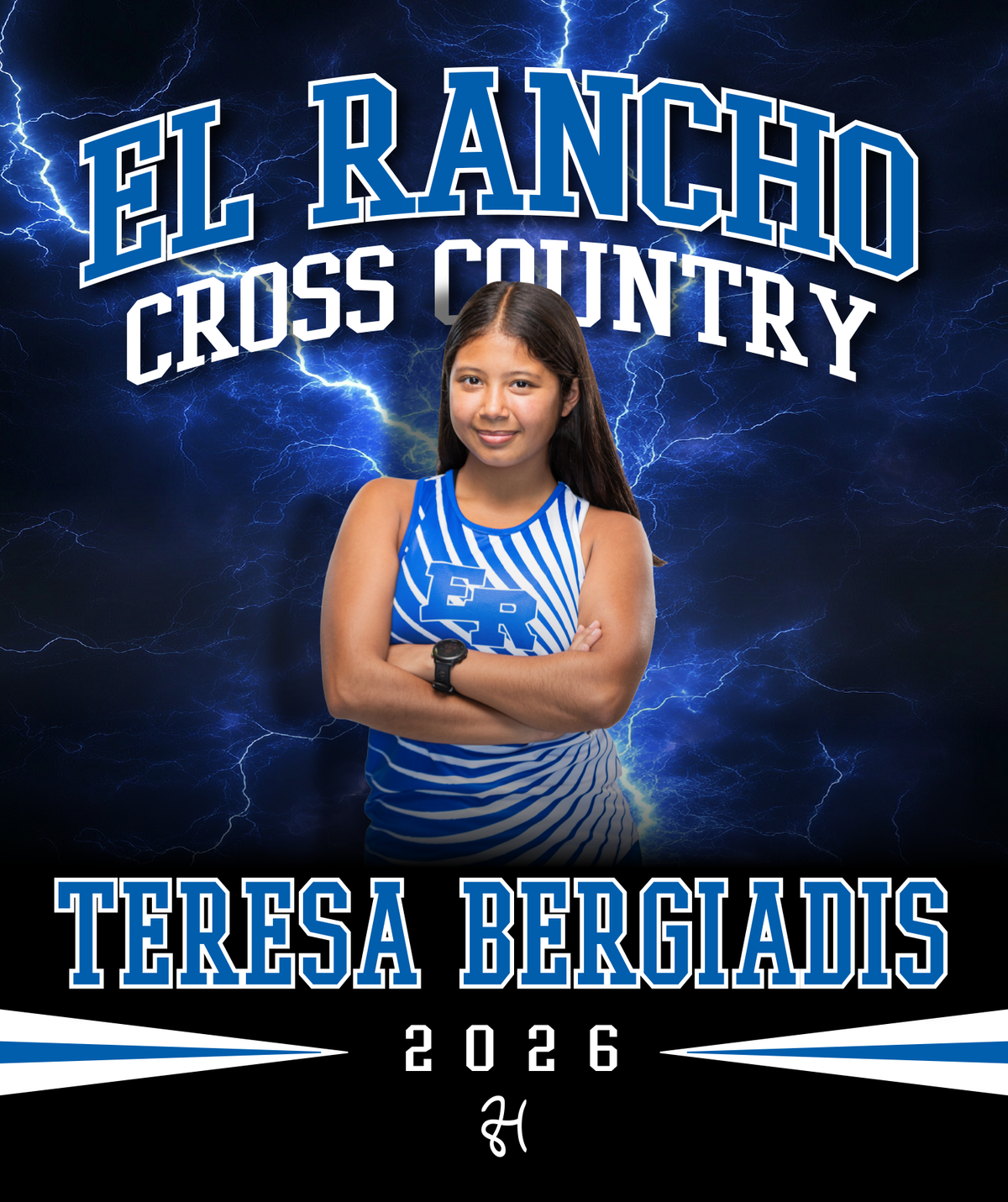 ER Cross Country Personalized Blanket