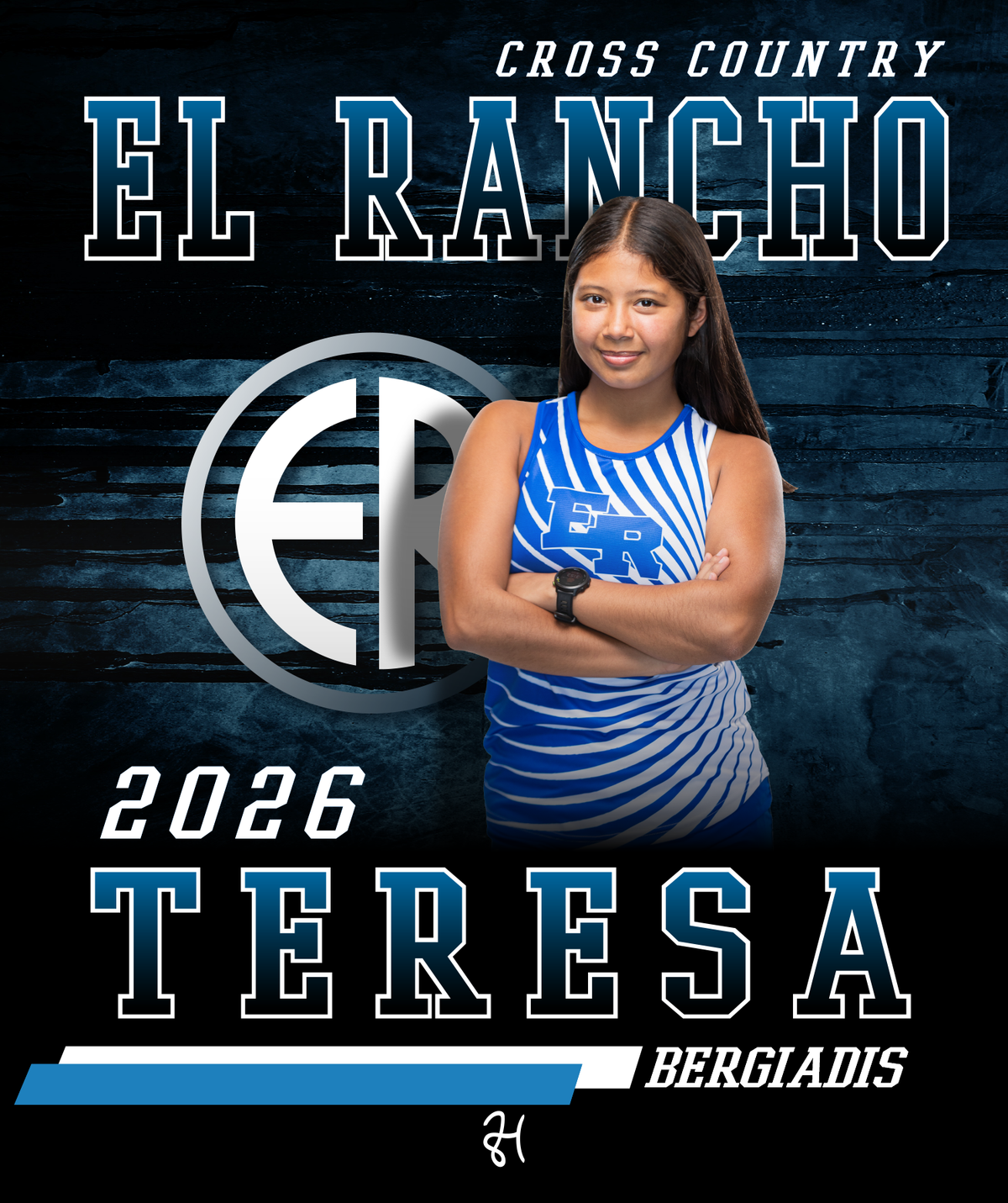 ER Cross Country Personalized Blanket