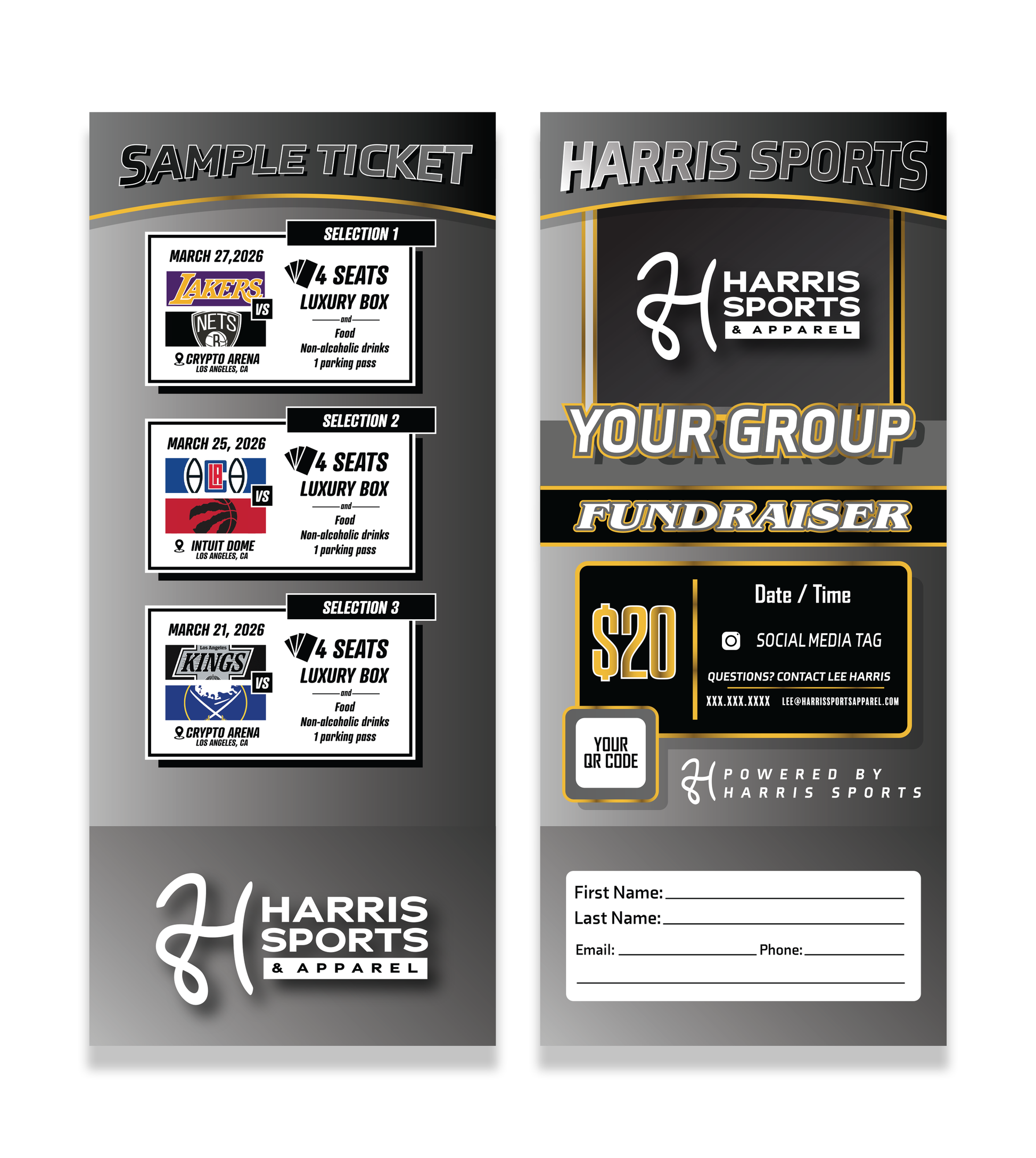 Harris Sample Ticket